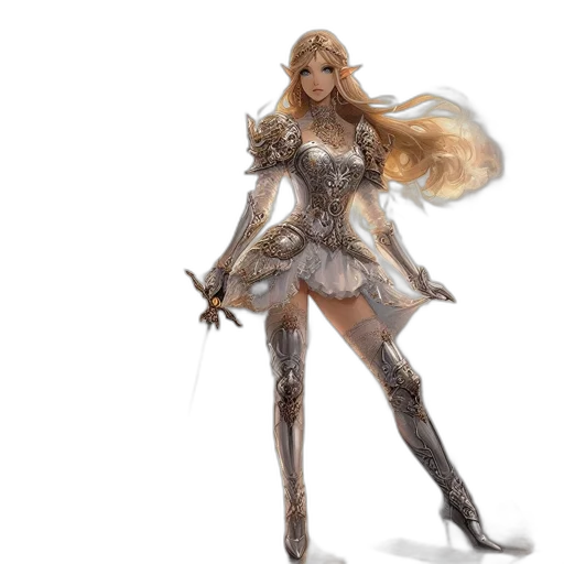 dress, concept art, fantasy art, 3d render, watercolor, golden, earth tones, monochrome transparent PNG cut-out