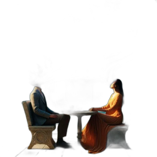 furniture, dress, robot, hair, concept art, 3d render, photorealistic, pixel art transparent PNG cut-out