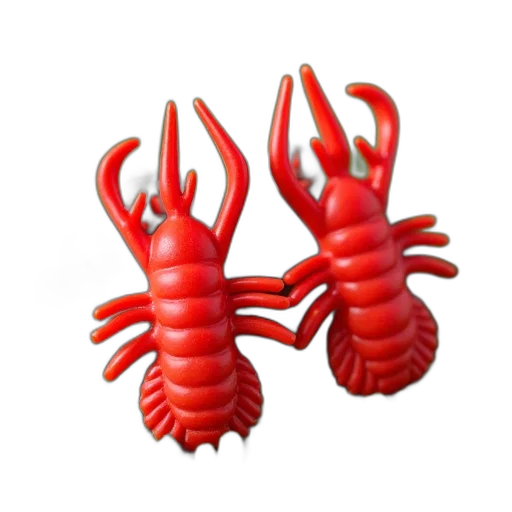 food, animal, creature, jewelry, 3d render, photorealistic, concept art, pair transparent PNG cut-out