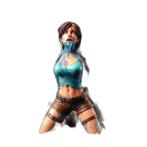 mask, weapon, 3d render, concept art, pixel art, fantasy art, blue, figurine transparent PNG cut-out