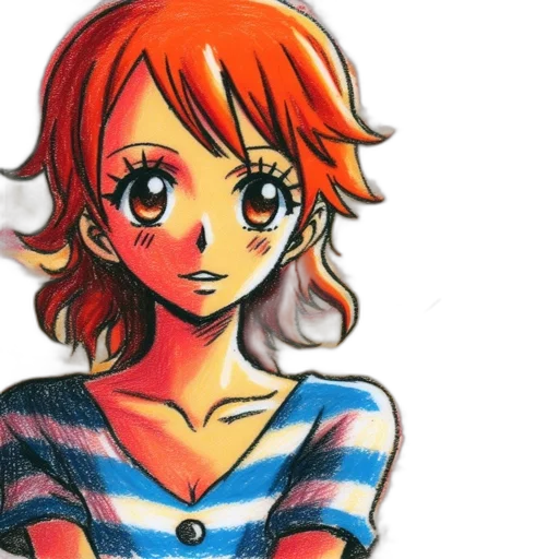dress, face, anime, watercolor, cartoon, comic book art, red, monochrome transparent PNG cut-out