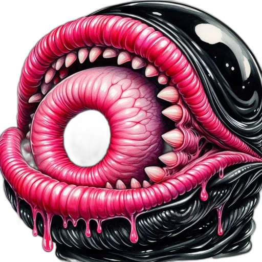 creature, mask, food, animal, concept art, 3d render, comic book art, fantasy art transparent PNG cut-out