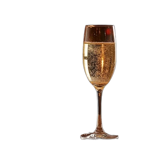 bottle, food, jewelry, staff, 3d render, golden, new, year transparent PNG cut-out