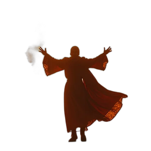 staff, mask, umbrella, jacket, concept art, 3d render, fantasy art, photorealistic transparent PNG cut-out