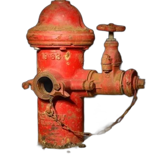 staff, weapon, bottle, robot, photorealistic, red, weathered, fire transparent PNG cut-out