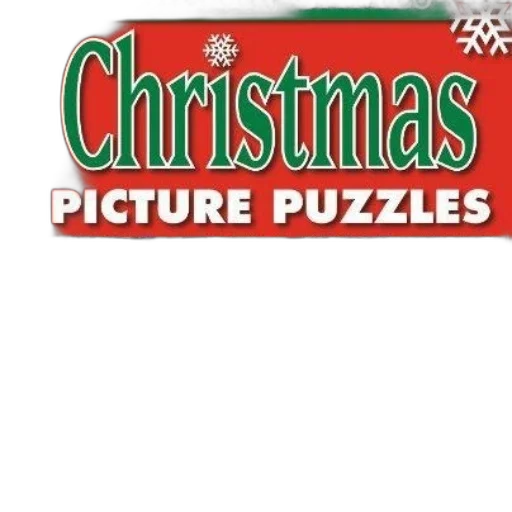 festive, book, cover, title, christmas, picture, puzzles, green transparent PNG cut-out