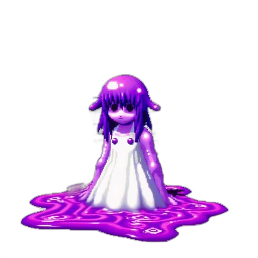 dress, creature, crown, jewelry, pixel art, 3d render, concept art, vaporwave transparent PNG cut-out