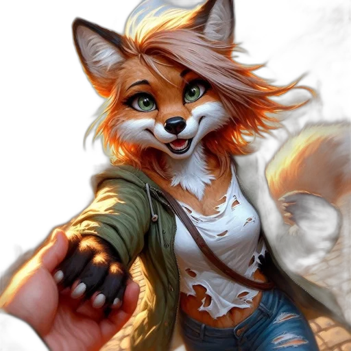animal, jacket, staff, weapon, fantasy art, concept art, photorealistic, pixel art transparent PNG cut-out