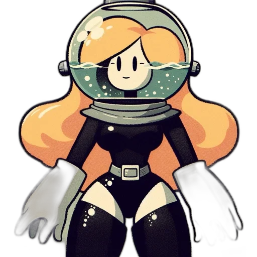 robot, staff, creature, dress, concept art, pixel art, cartoon, comic book art transparent PNG cut-out