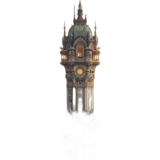 building, crown, staff, furniture, concept art, pixel art, 3d render, fantasy art transparent PNG cut-out