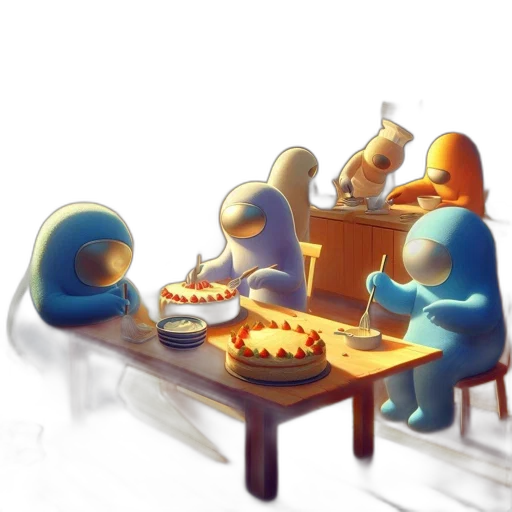food, robot, furniture, concept art, 3d render, pixel art, fantasy art, outer space transparent PNG cut-out