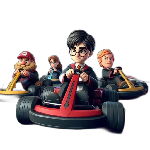 car, concept art, 3d render, cartoon, digital, gaming, environment, four transparent PNG cut-out
