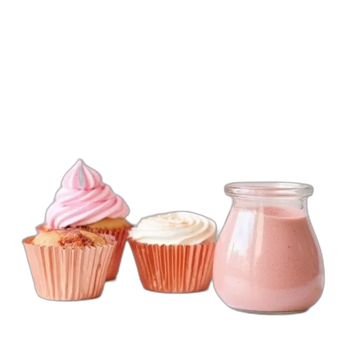 food, 3d render, photorealistic, pastel transparent PNG cut-out