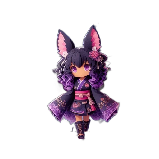 staff, creature, animal, dress, fantasy art, pixel art, 3d render, anime transparent PNG cut-out