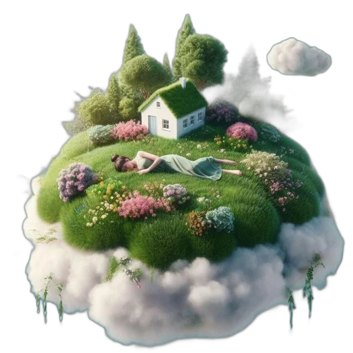 building, crown, concept art, 3d render, fantasy art, photorealistic, fog, forest transparent PNG cut-out