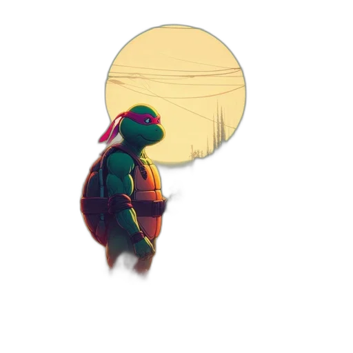 creature, animal, robot, mask, concept art, pixel art, 3d render, vaporwave transparent PNG cut-out