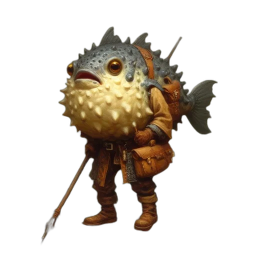 creature, staff, mask, animal, concept art, fantasy art, 3d render, pixel art transparent PNG cut-out