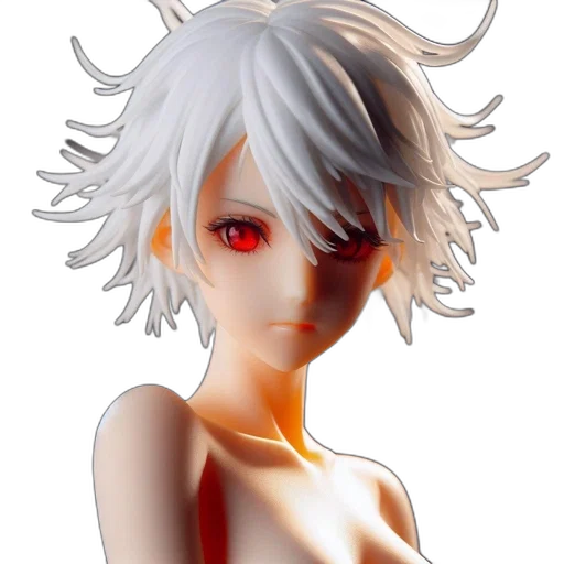 mask, face, hair, crown, 3d render, concept art, photorealistic, anime transparent PNG cut-out