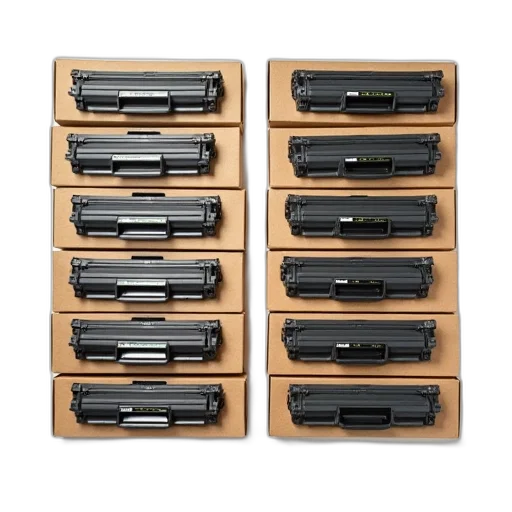 earth tones, dark, collection, ten, identical, printer, cartridges, their transparent PNG cut-out