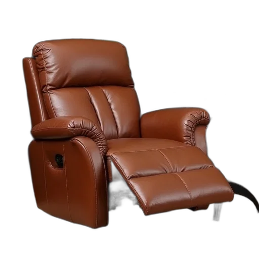 furniture, 3d render, photorealistic, ramseyville, recliner, set, made, leather transparent PNG cut-out