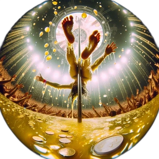 jewelry, crown, fantasy art, photorealistic, concept art, underwater, outer space, golden transparent PNG cut-out