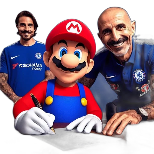 animal, concept art, cartoon, three, individuals, including, mario, sit transparent PNG cut-out