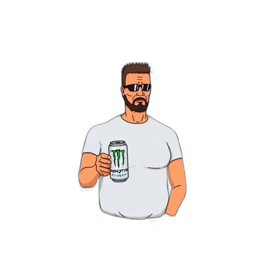 food, bottle, jacket, pixel art, cartoon, concept art, 3d render, green transparent PNG cut-out