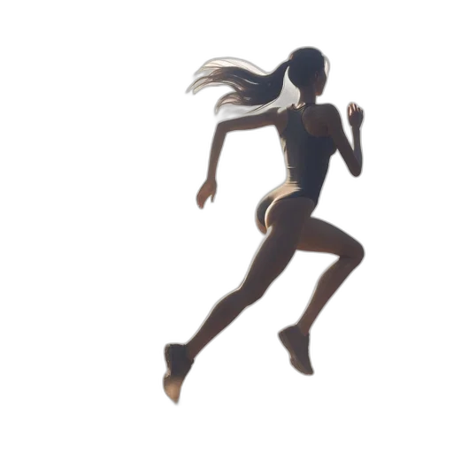 dress, 3d render, photorealistic, concept art, athlete, leaps, through, outdoor transparent PNG cut-out