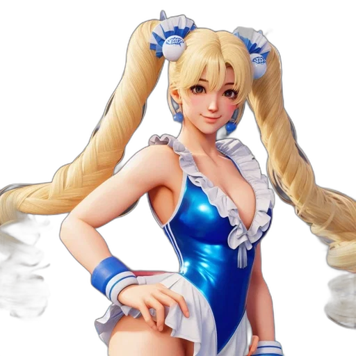 dress, concept art, fantasy art, anime, pixel art, blue, animated, female transparent PNG cut-out
