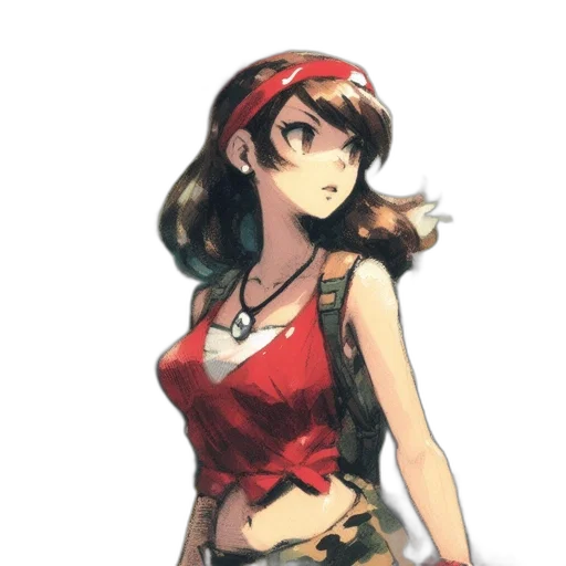 dress, staff, hat, weapon, concept art, pixel art, anime, watercolor transparent PNG cut-out