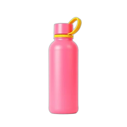 bottle, weapon, dress, staff, 3d render, photorealistic, vaporwave, pastel transparent PNG cut-out