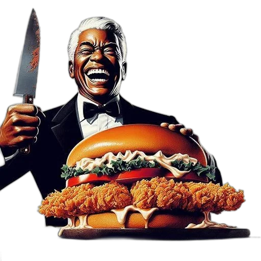 food, weapon, staff, animal, photorealistic, popeyes, shows, man transparent PNG cut-out