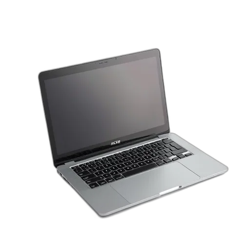 staff, 3d render, sleek, silver, laptop, brand, name, acer transparent PNG cut-out