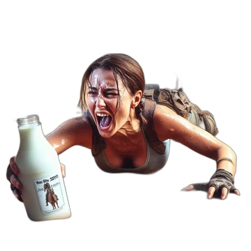 bottle, creature, weapon, animal, concept art, photorealistic, pixel art, desert transparent PNG cut-out
