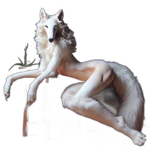creature, animal, staff, concept art, fantasy art, 3d render, photorealistic, forest transparent PNG cut-out