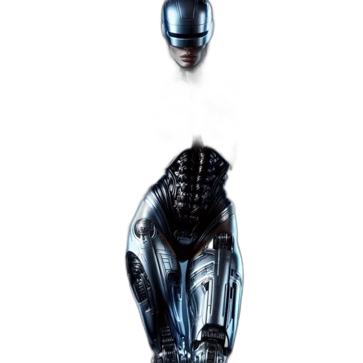 robot, jewelry, mask, creature, concept art, 3d render, cyberpunk, photorealistic transparent PNG cut-out