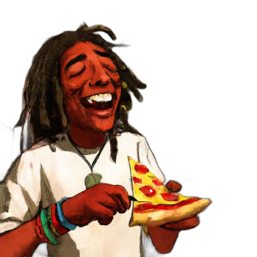 food, face, concept art, cartoon, pixel art, photorealistic, lively, man transparent PNG cut-out
