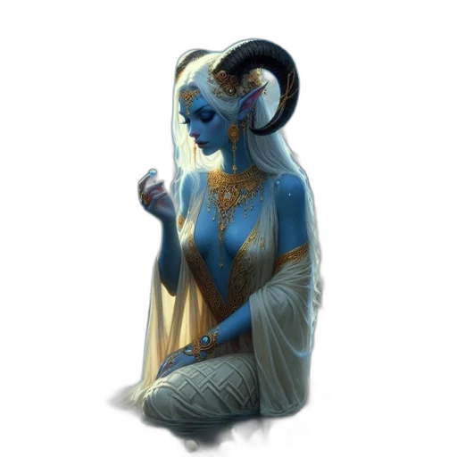 mask, creature, jewelry, fantasy art, concept art, comic book art, pixel art, blue transparent PNG cut-out