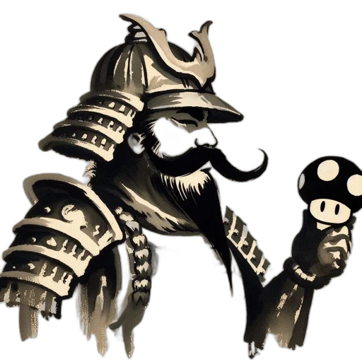 robot, staff, mask, weapon, concept art, fantasy art, comic book art, pixel art transparent PNG cut-out