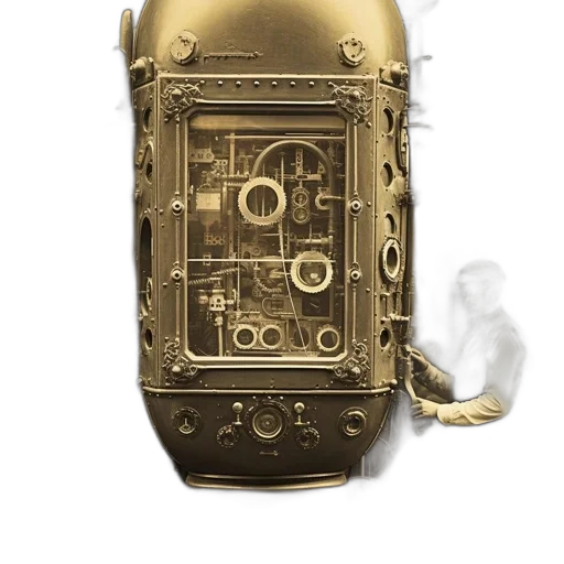 robot, mask, weapon, jewelry, concept art, cyberpunk, 3d render, two transparent PNG cut-out