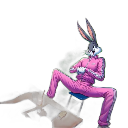 animal, staff, creature, jacket, vaporwave, concept art, pixel art, 3d render transparent PNG cut-out