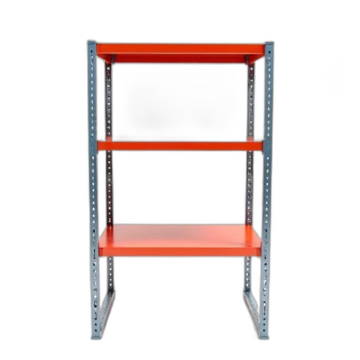 furniture, sturdy, metal, shelving, unit, three, empty, shelves transparent PNG cut-out