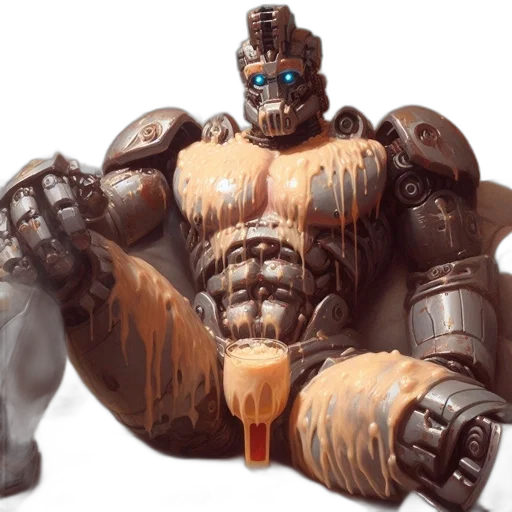 robot, animal, concept art, 3d render, fantasy art, photorealistic, intimate, space transparent PNG cut-out