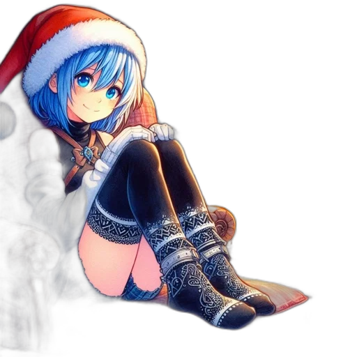 hat, weapon, dress, shoes, fantasy art, anime, watercolor, pixel art transparent PNG cut-out