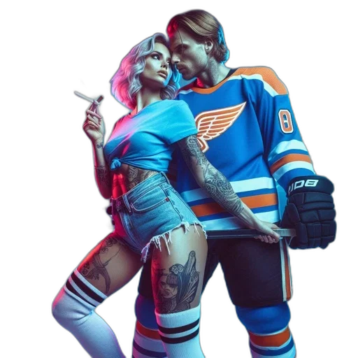 jacket, concept art, cyberpunk, neon lights, neon, intimate, scene, ice transparent PNG cut-out