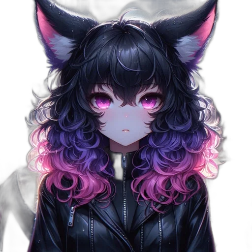mask, creature, animal, jacket, anime, fantasy art, pixel art, cyberpunk transparent PNG cut-out