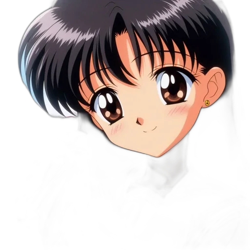 face, hair, staff, anime, photorealistic, cartoon, pixel art, close-up transparent PNG cut-out