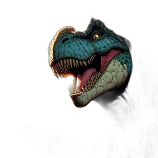 dragon, creature, animal, mask, concept art, fantasy art, photorealistic, 3d render transparent PNG cut-out