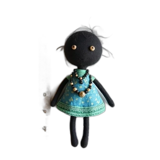 dress, staff, 3d render, concept art, fantasy art, dark, small, handmade transparent PNG cut-out