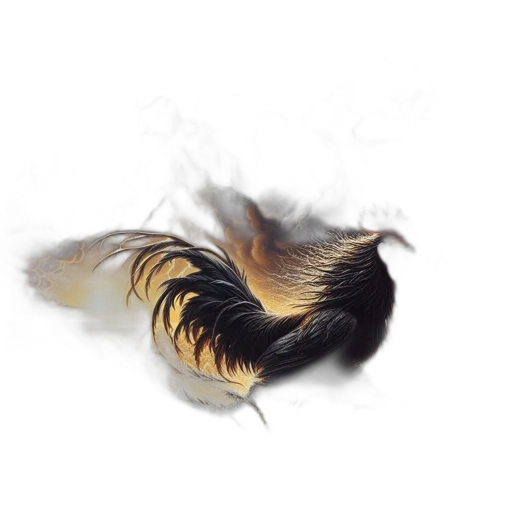 hair, dragon, animal, creature, photorealistic, fantasy art, concept art, 3d render transparent PNG cut-out